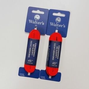 Brand New Walter's Red Sneaker Laces  45" long